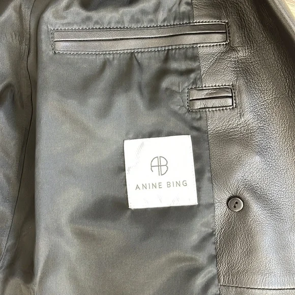 Anine Bing leather blazer - Picture 6 of 10